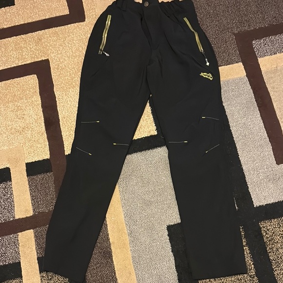 Black Cargo Pants with Straight Leg Design - almost new - 27” inseam - Picture 1 of 6